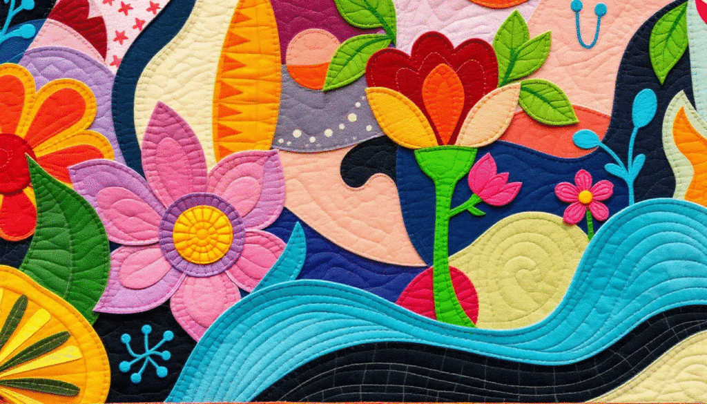 Adding Embellishments Adding embellishments to appliqué art.