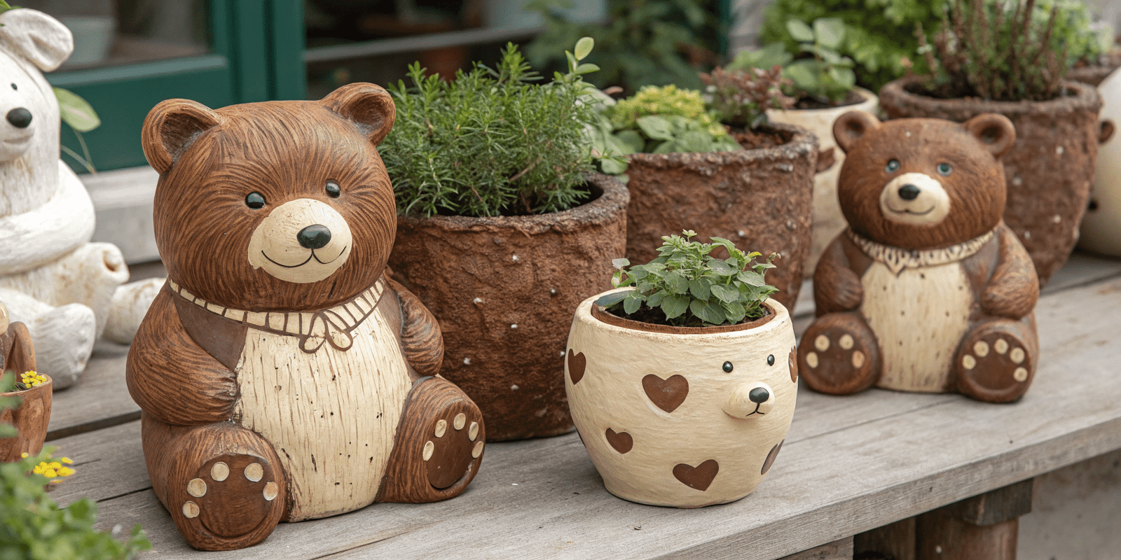 Best Clay Bear Planters for Your Garden Decor