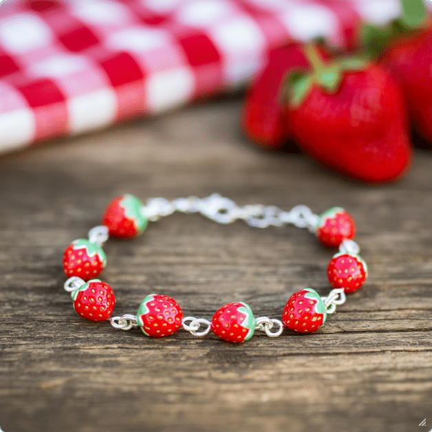 My Strawberry Charm Bracelet Story