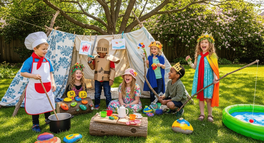10 Outdoor Pretend Play Ideas for Kids’ Imagination