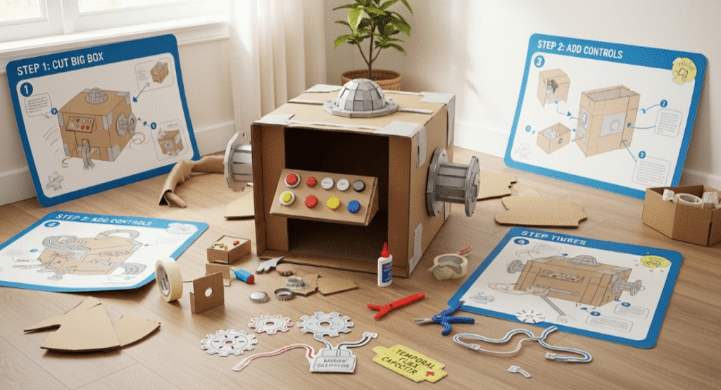 Step-by-Step Instructions for Building the Time Machine Step-by-step instructions for building a time machine.