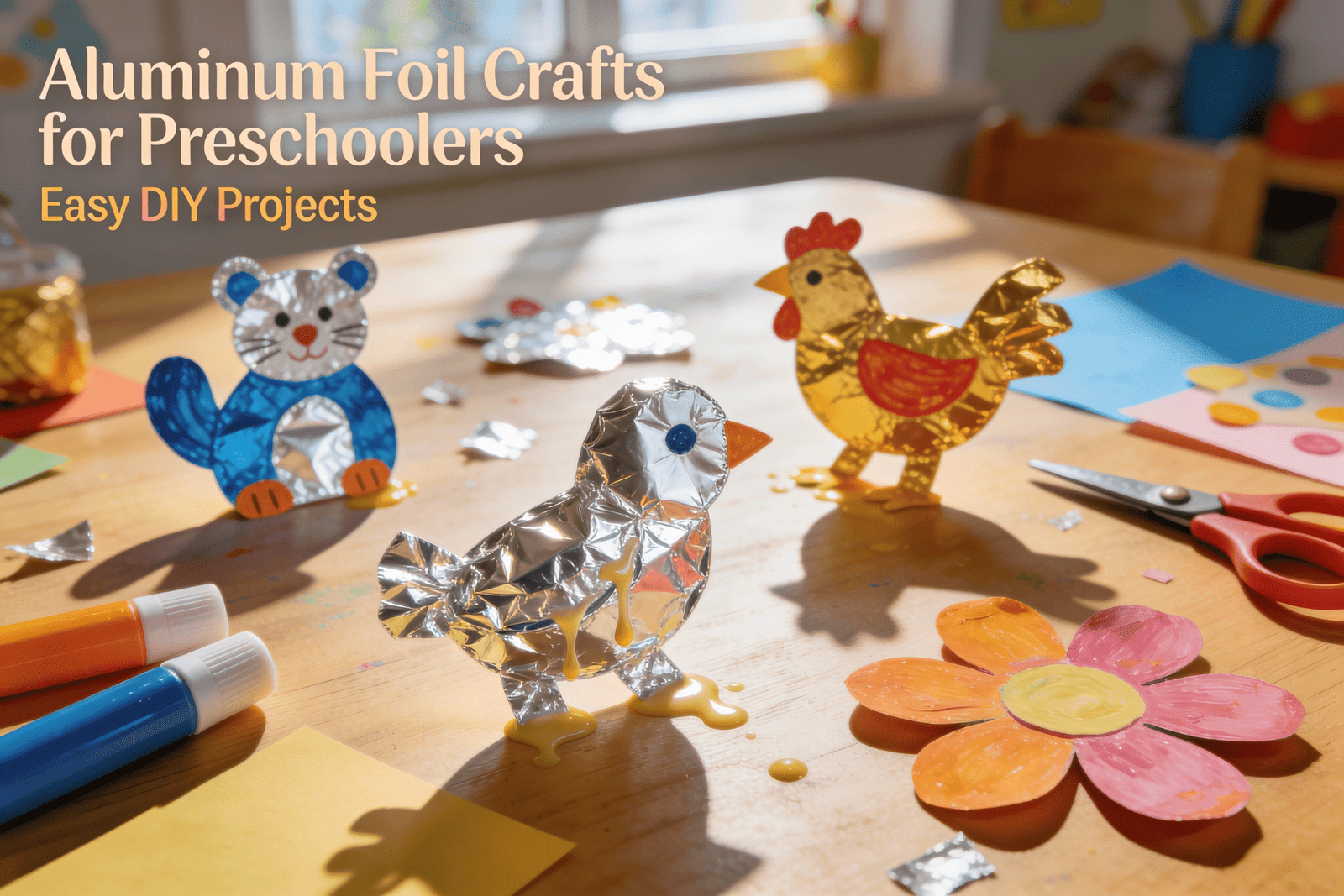 Aluminum Foil Crafts for Preschoolers