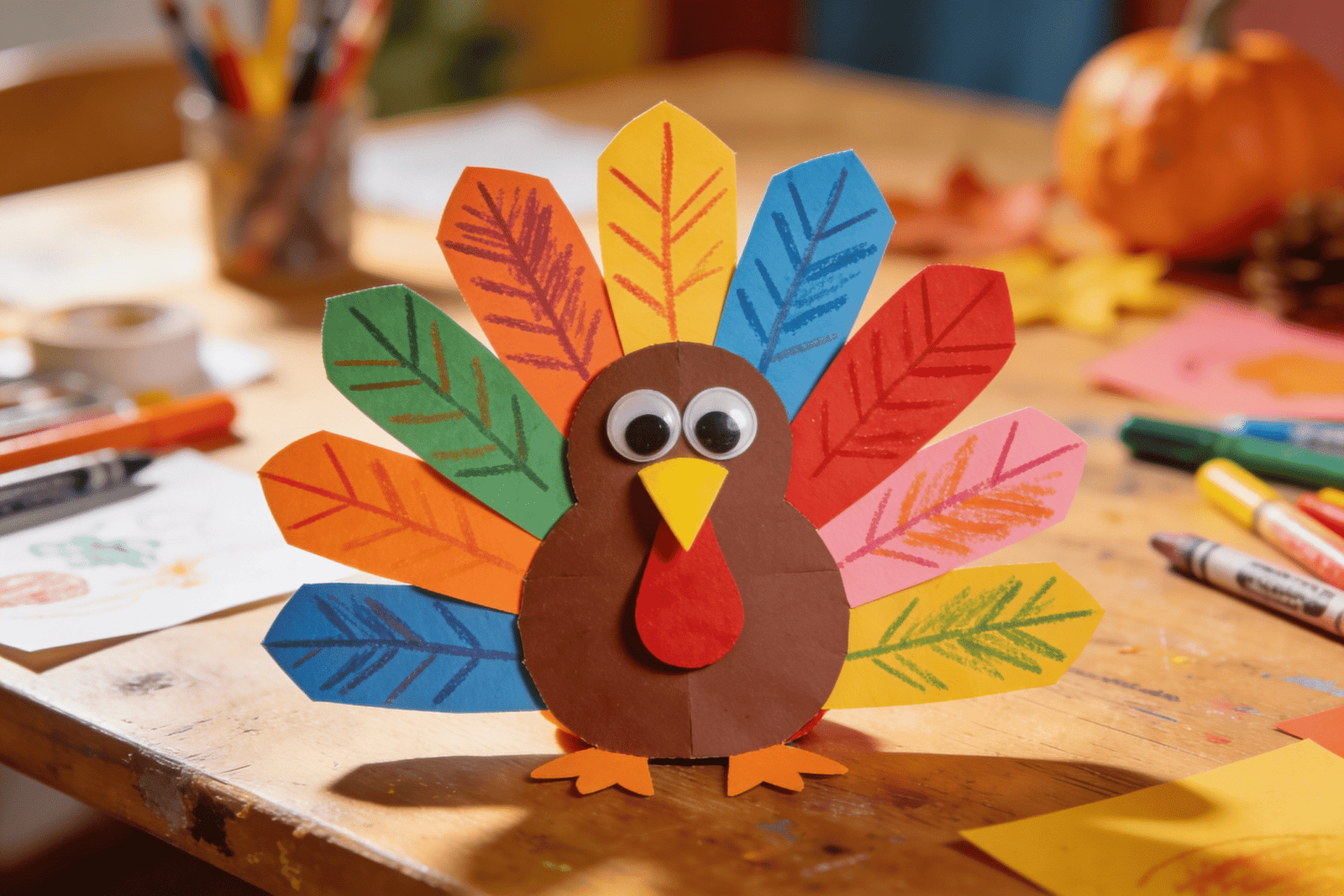 Hand Turkey Craft Kids: Easy Thanksgiving Handprint & Trace Ideas