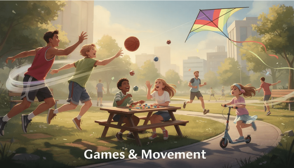 In a vibrant kindergarten classroom, many children engage in a fun obstacle course that incorporates games and movement to enhance their literacy skills. Students draw pictures and write letters on construction paper, fostering creativity while learning sight words and beginning to write.