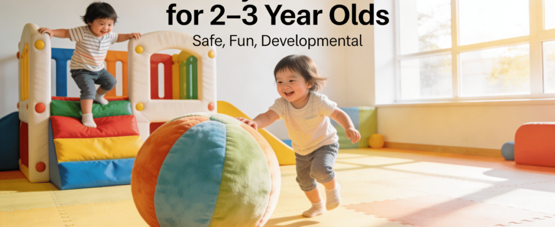 Child playing with a big ball.