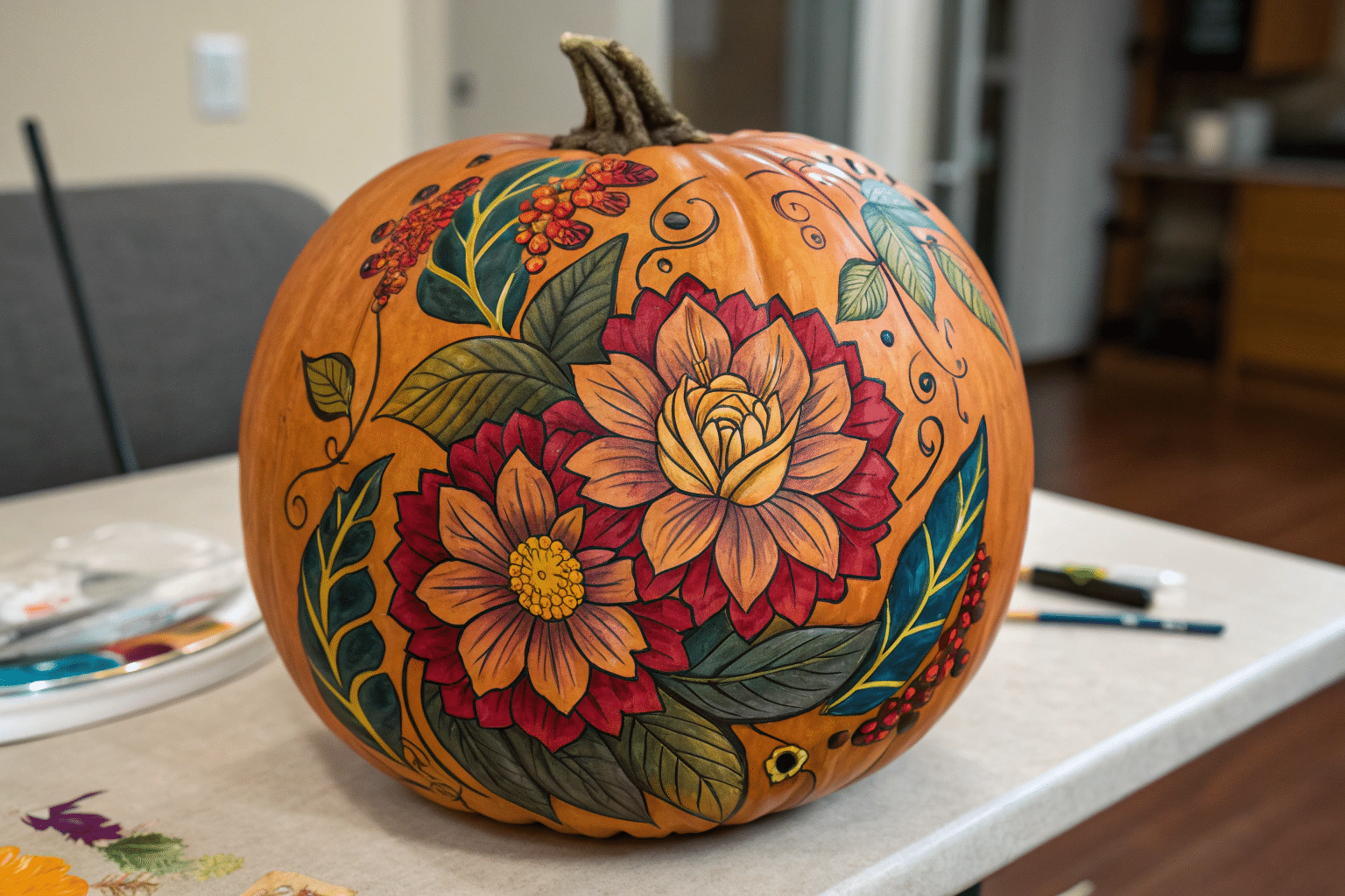 Pumpkin Painting Ideas: Easy Painted Pumpkins, Paint Techniques, and No-Carve Designs