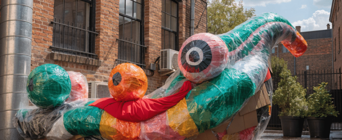 Reuse Arts Crafts An art craft outdoors.